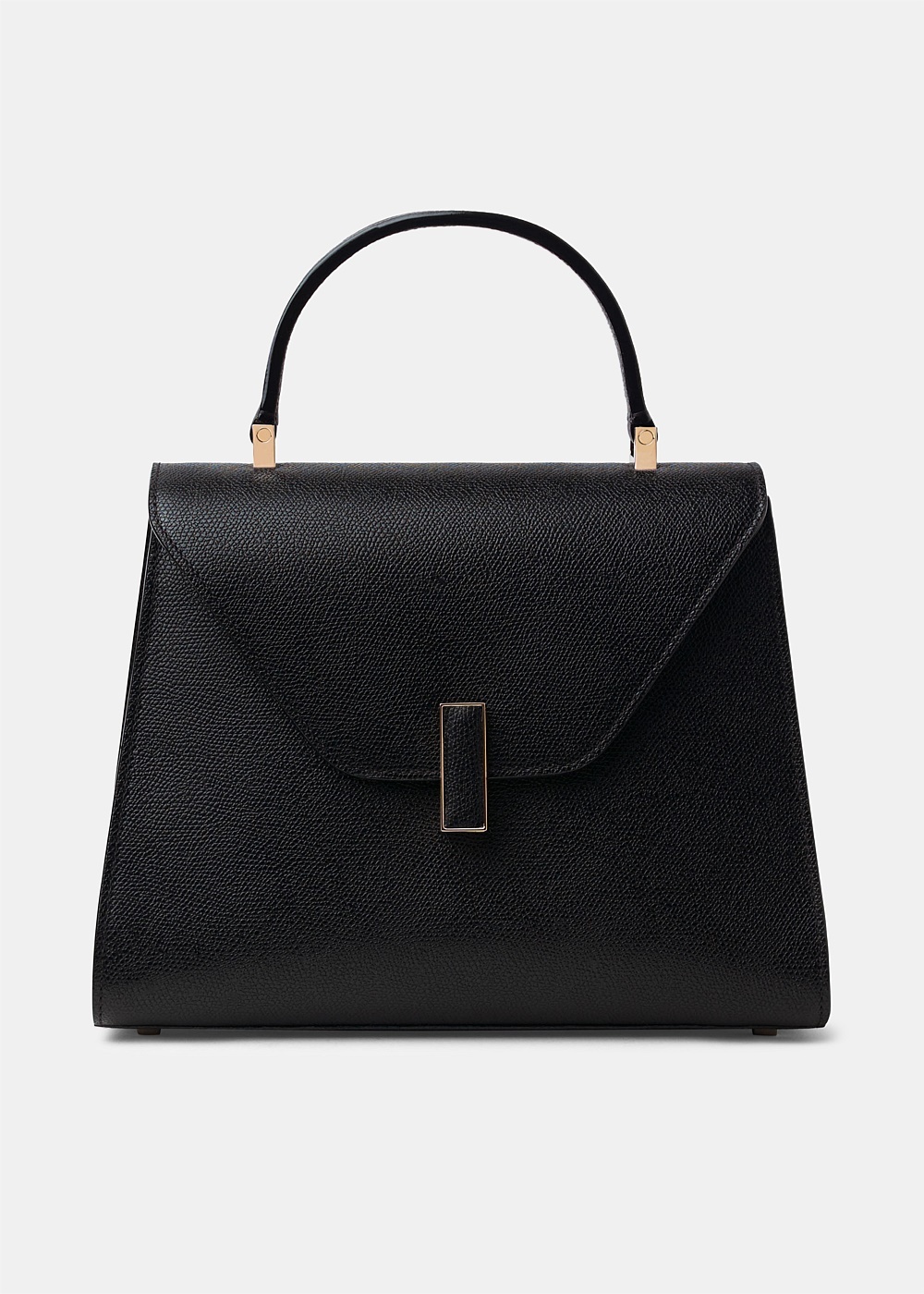 Black Iside Medium Grained Leather Bag - 1