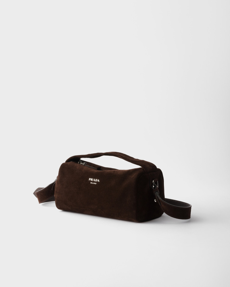 Prada Suede leather shoulder bag outlook