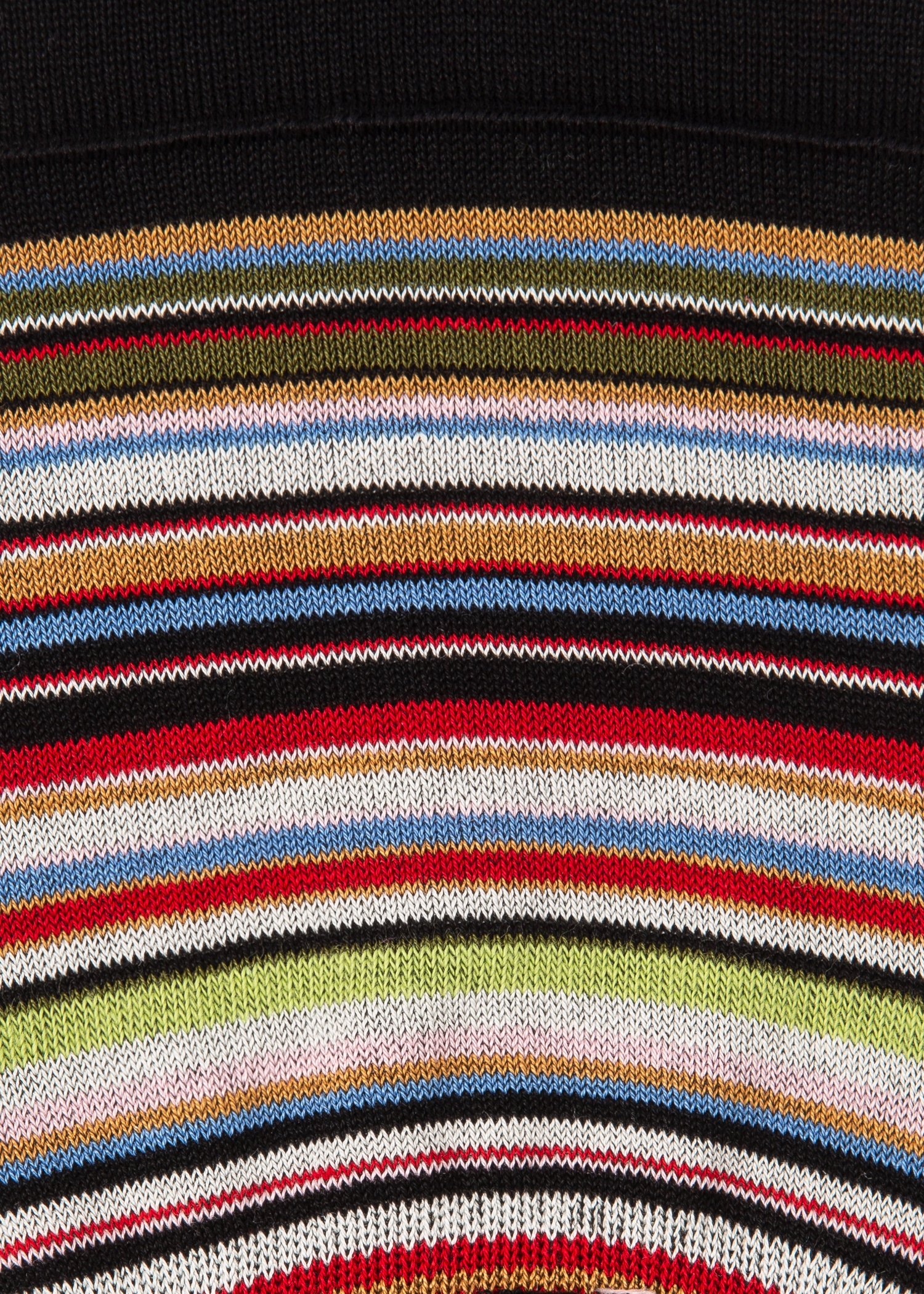 Black 'Signature Stripe' Loafer Socks - 3