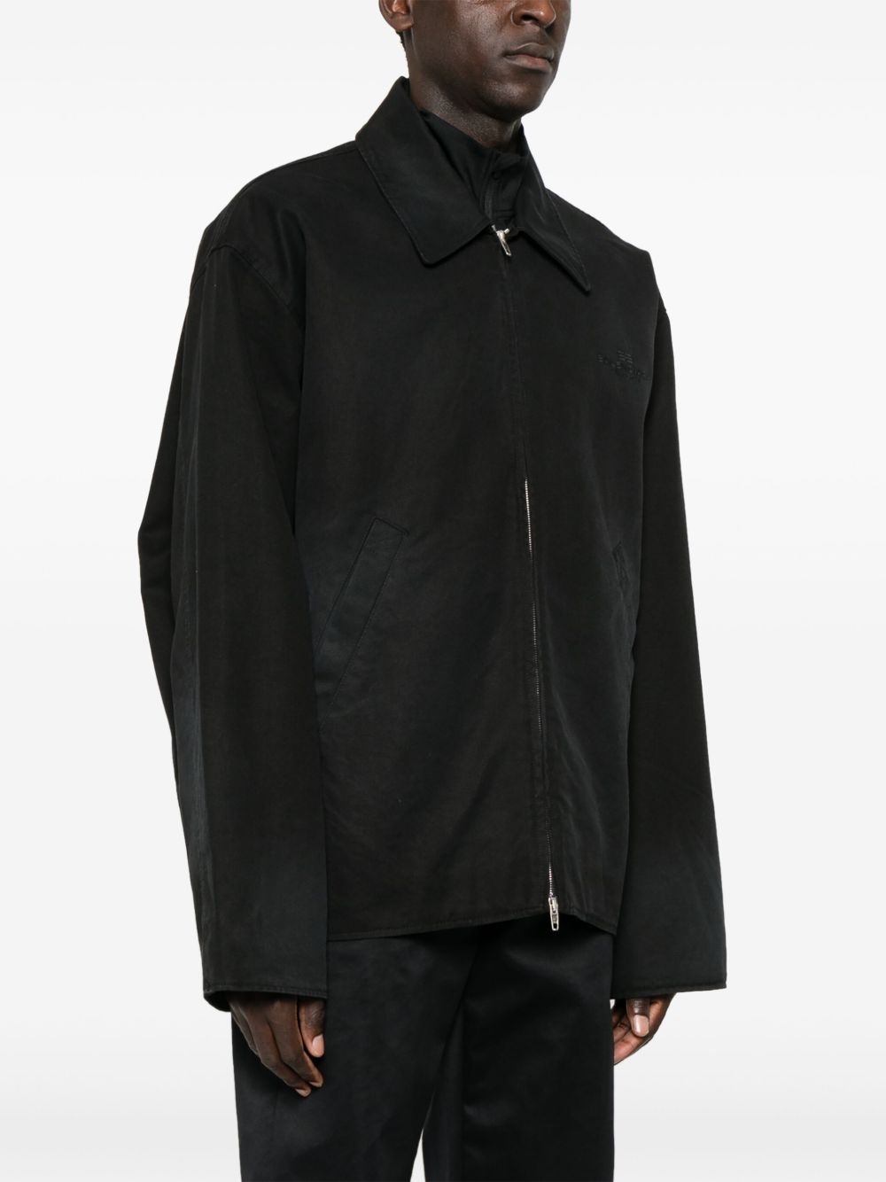 logo-embroidered jacket - 3