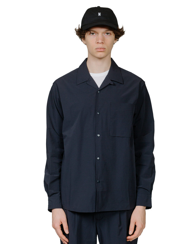 NORSE PROJECTS Carsten Travel Light Shirt LS Dark Navy outlook