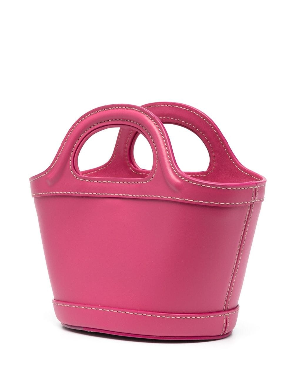 logo-motif leather tote - 3