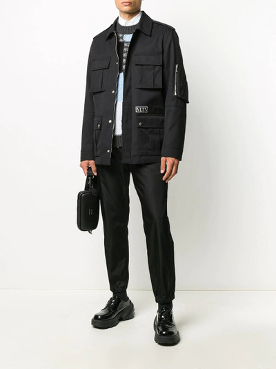 Valentino VLTN-patch shirt jacket outlook