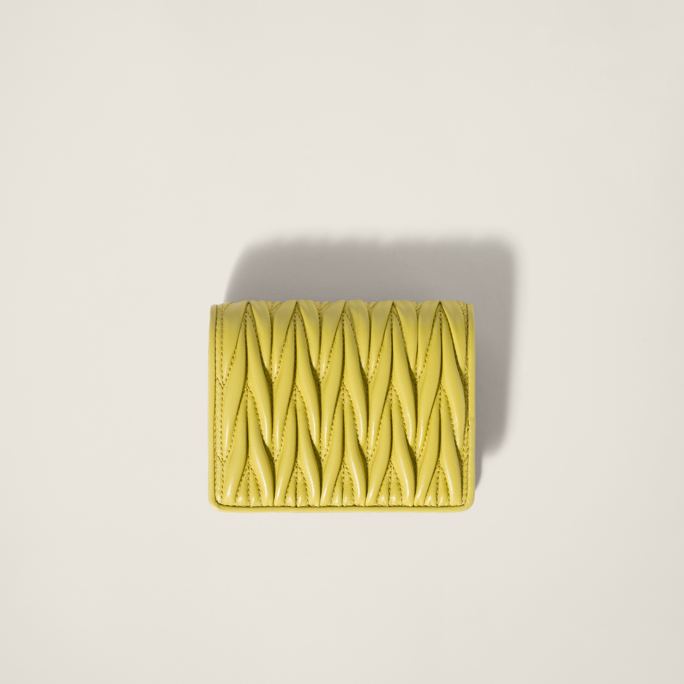 Small matelassé nappa leather wallet - 3