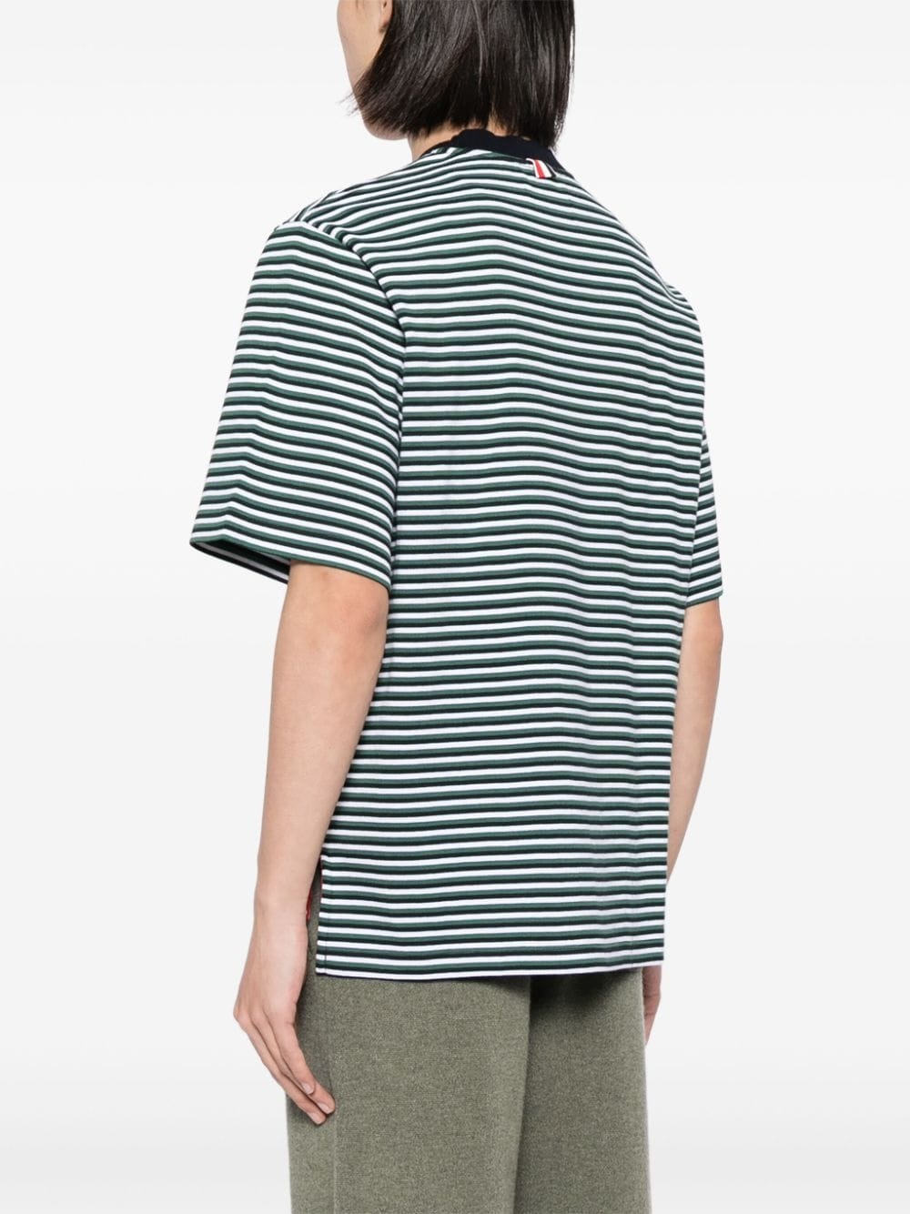 striped milano ribbed T-shirt - 4