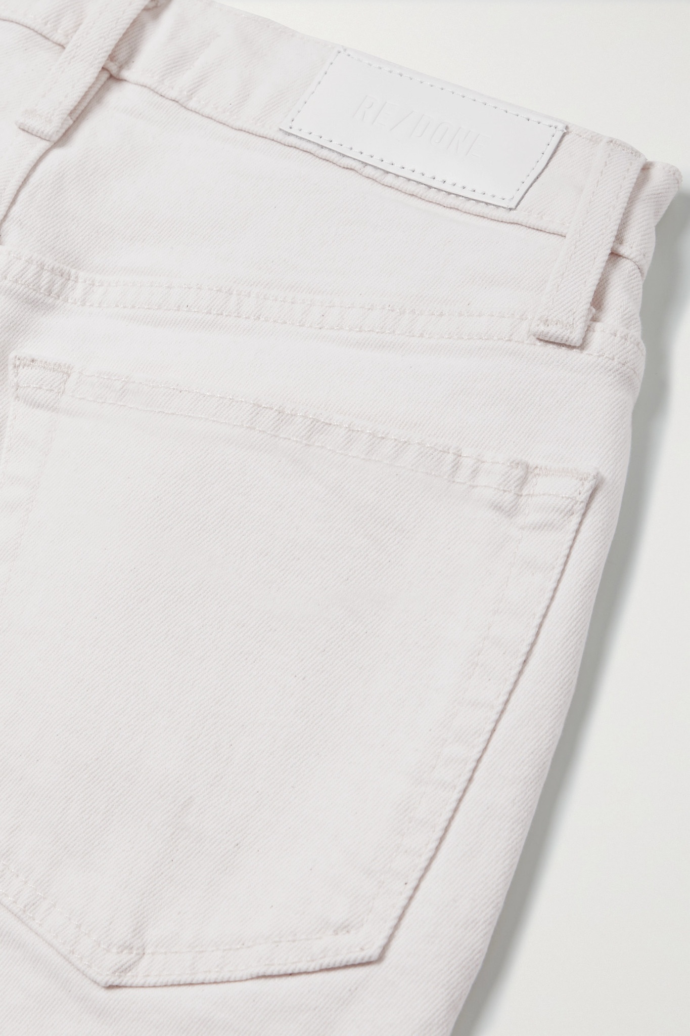 70s Stove Pipe cropped distressed high-rise straight-leg jeans - 6