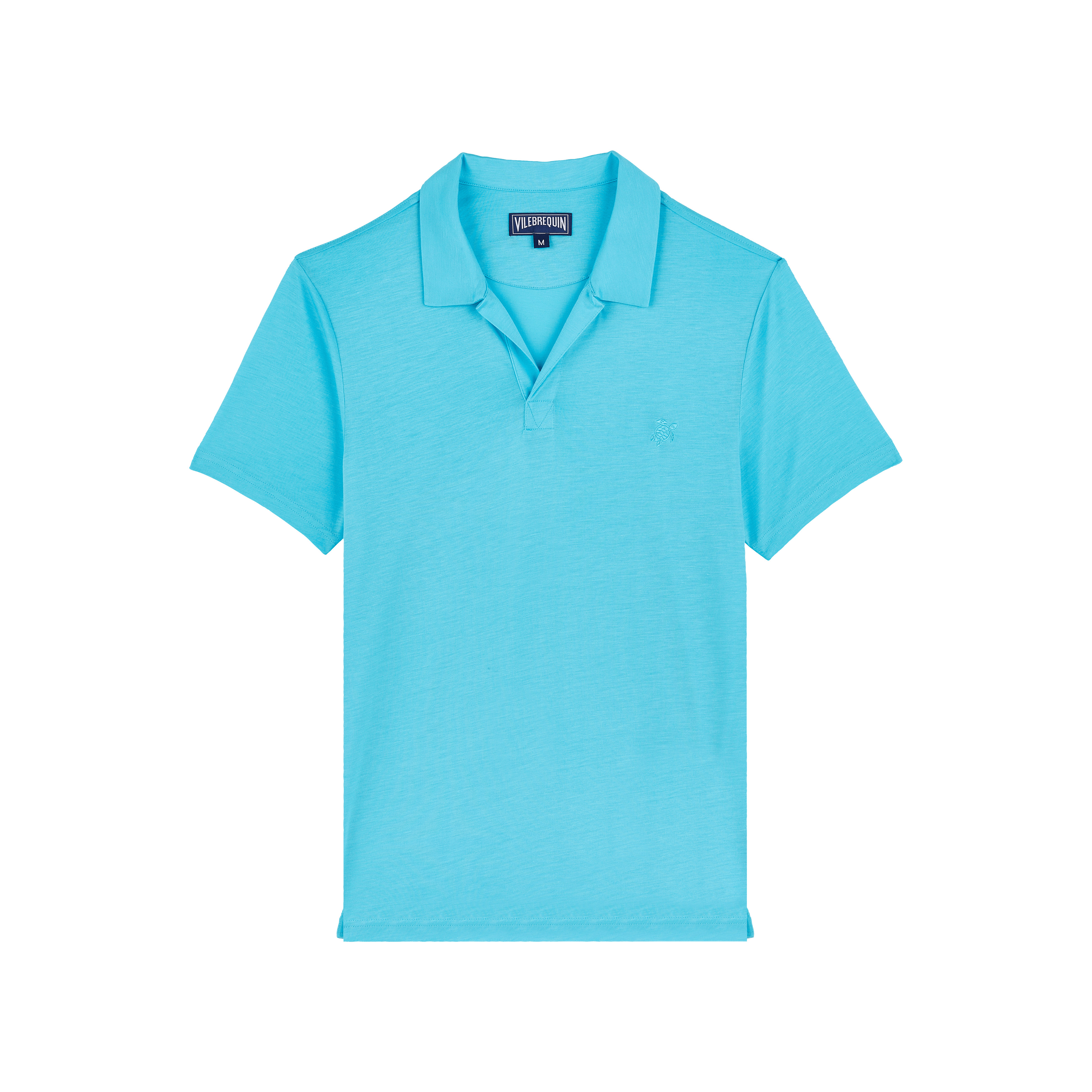 Men Tencel Polo Shirt Solid - 1