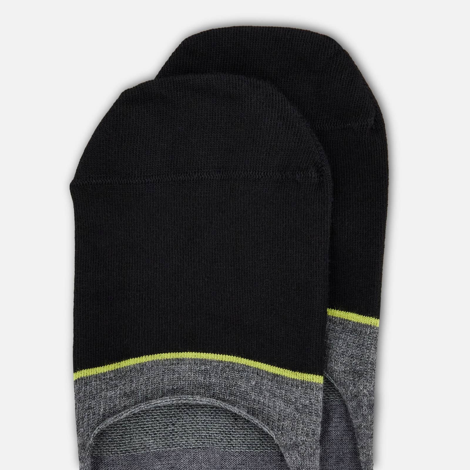 Color Block Footlets Grey - 2