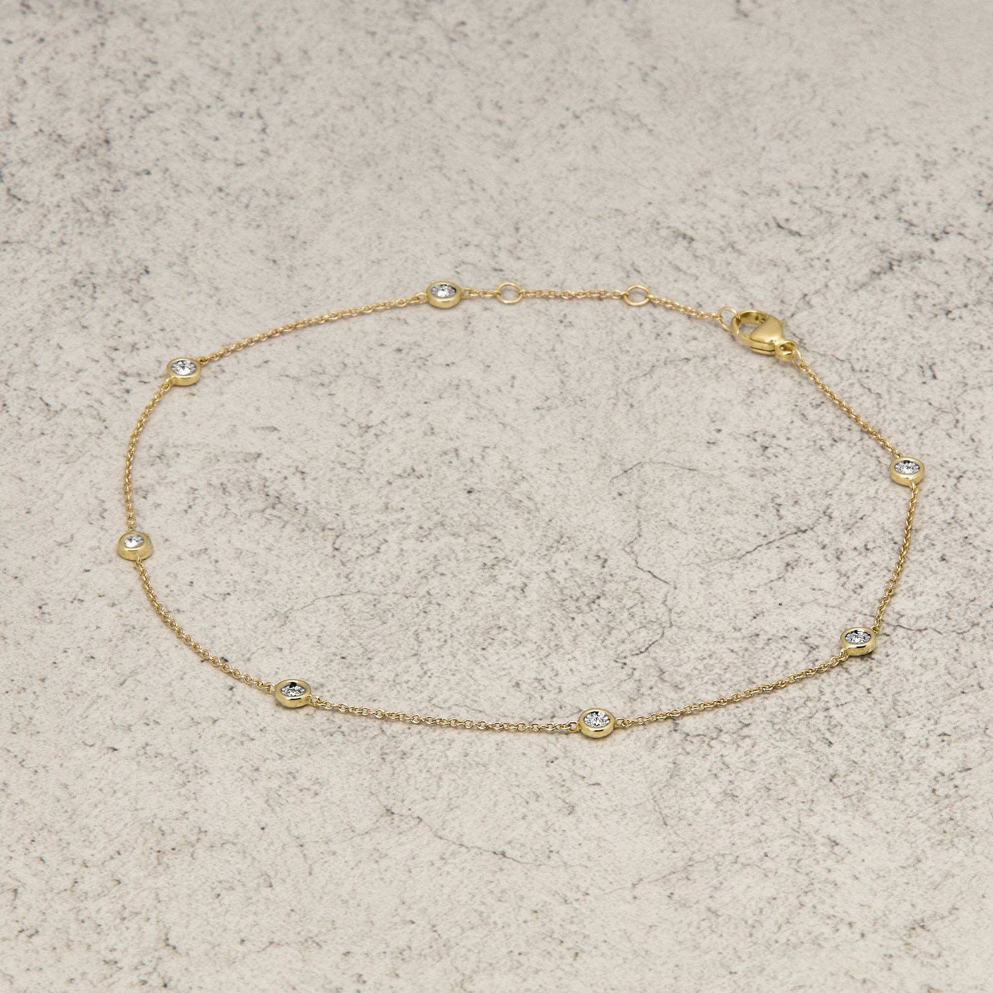 Diamonds By The Dozen Anklet - 4