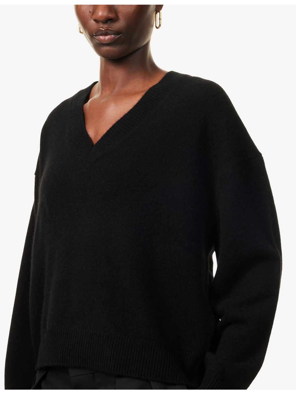 Lee V-Neck Cashmere Jumper - 5