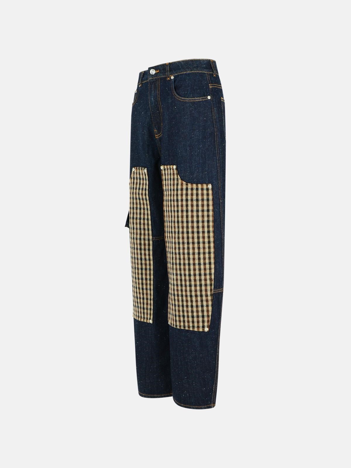 NAVY COTTON JEANS - 2