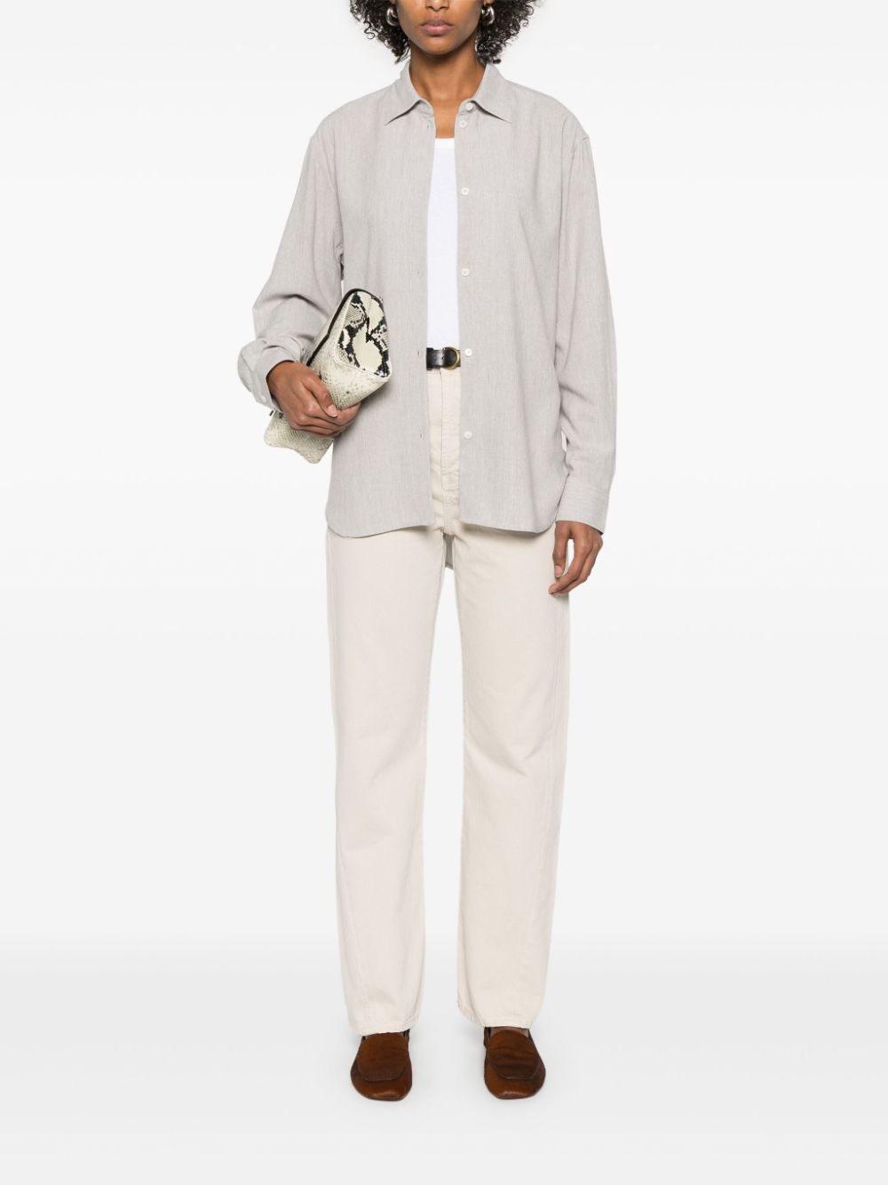mélange-effect shirt - 2