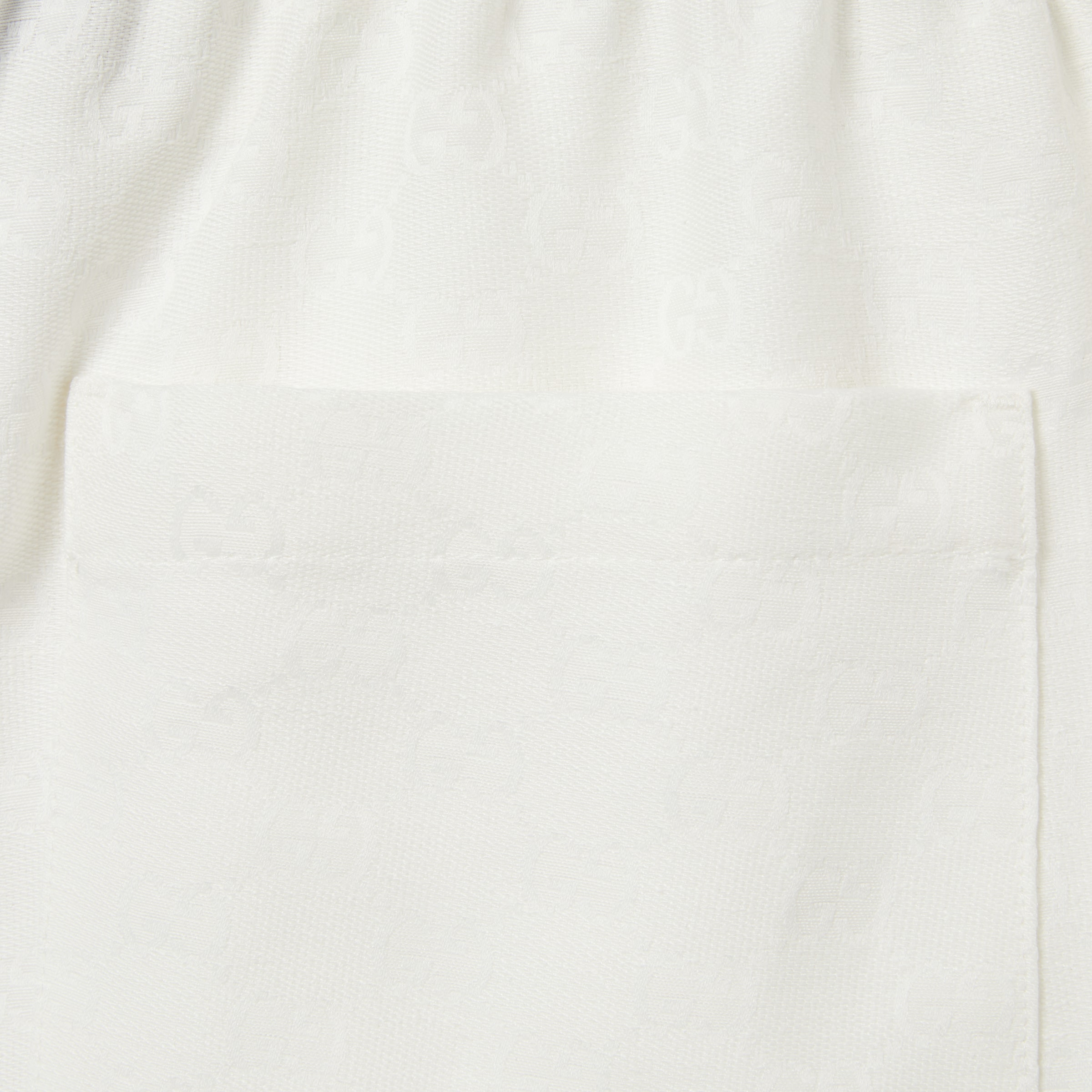 Linen blend GG canvas shorts - 8