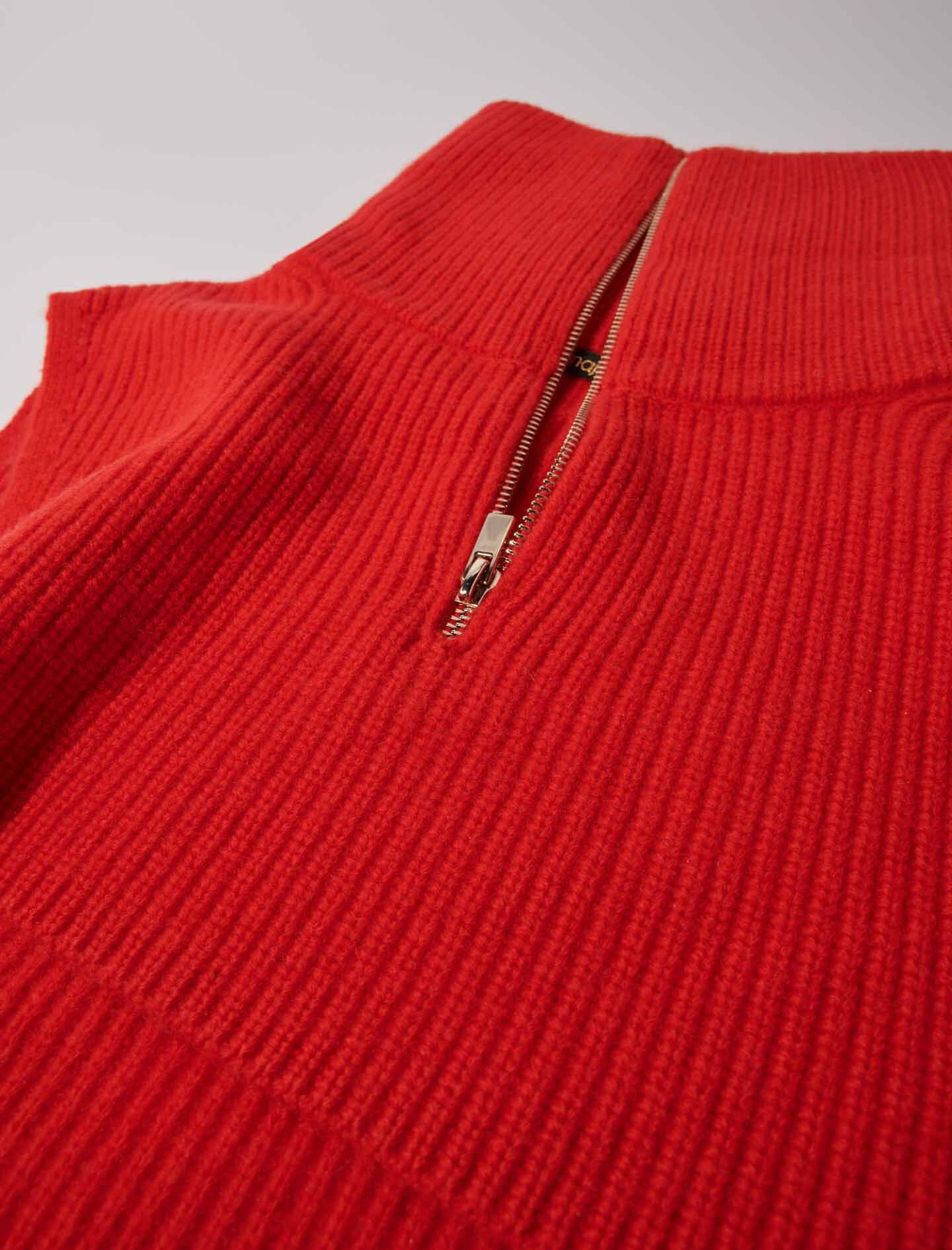 Cashmere/wool zip-up neck warmer - 5