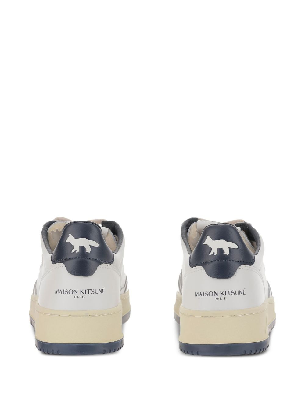 leather low-top sneakers - 3