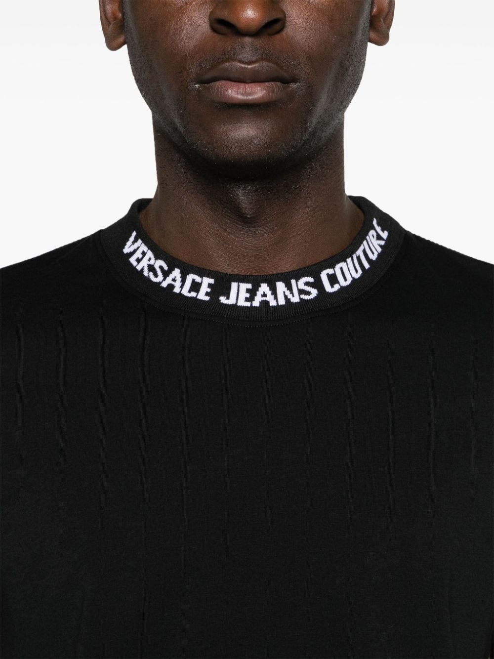 logo-trim cotton T-shirt - 5