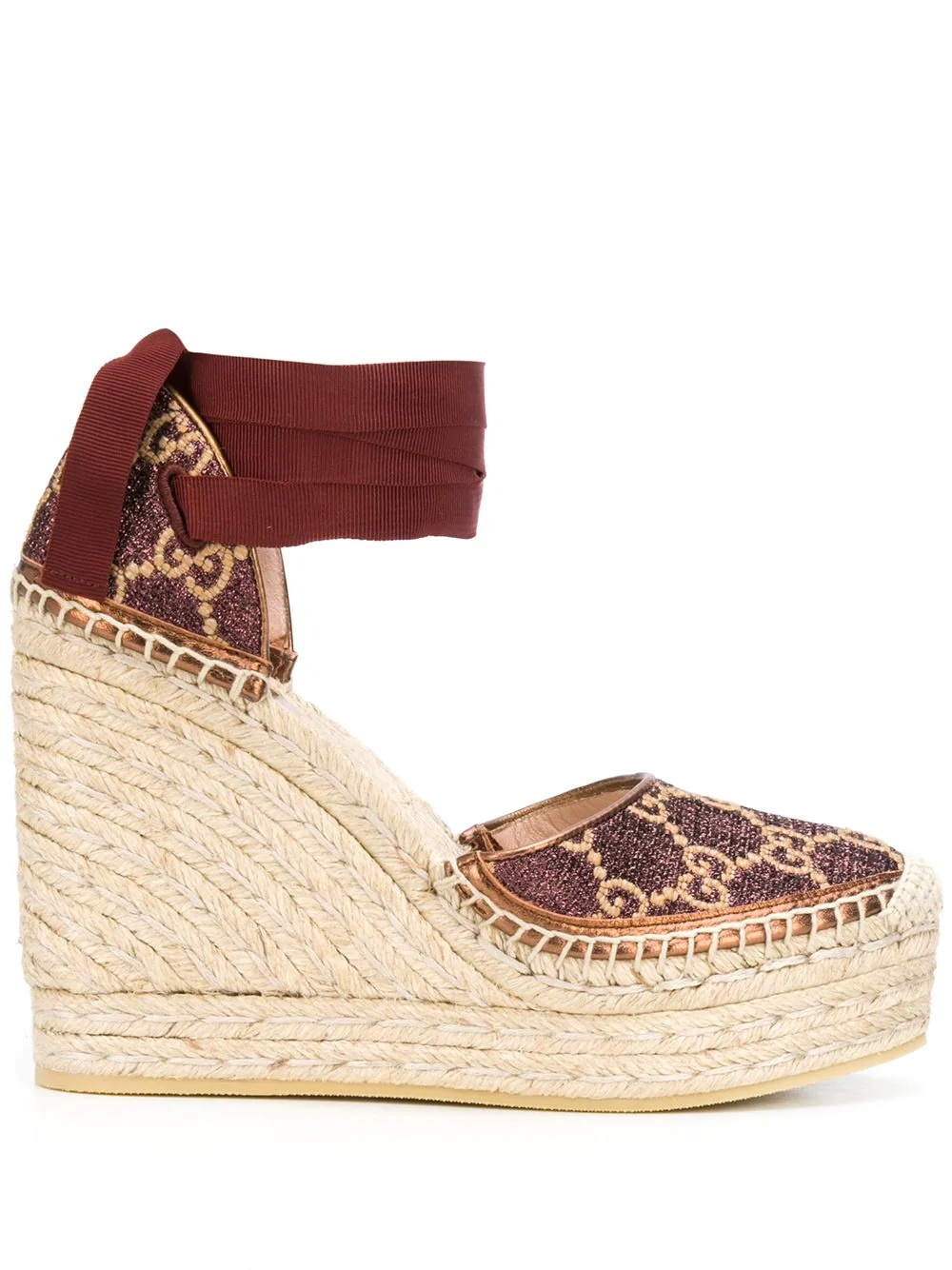 Heritage GG 120mm platform espadrilles - 1