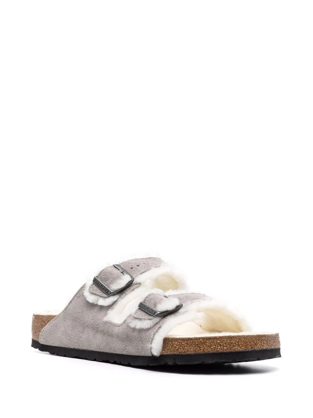 Arizona shearling suede sandals - 2