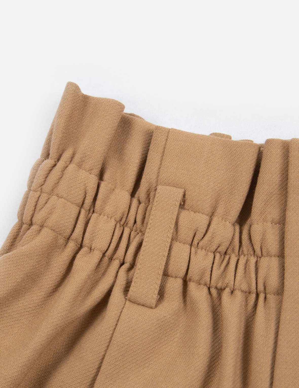 Front Pleat Paper Bag Shorts - 9