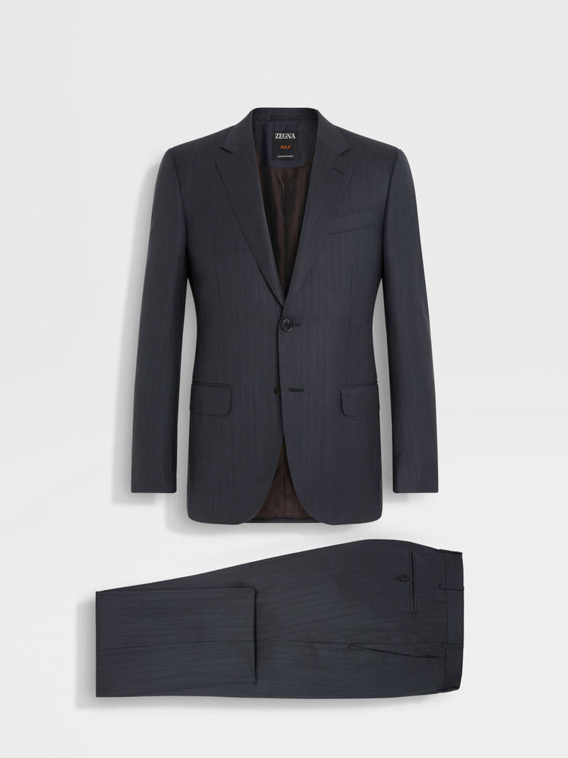 ZEGNA DARK GREY CENTOVENTIMILA WOOL SUIT outlook