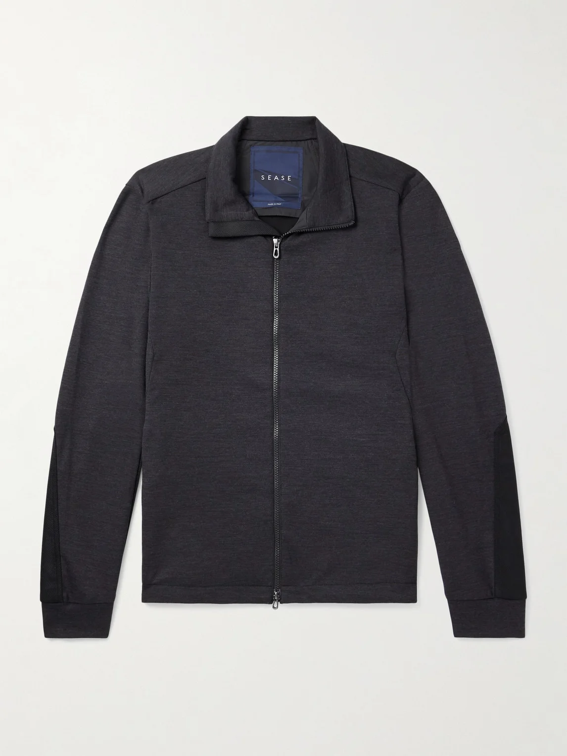 Explorer Ripstop-Trimmed Virgin Wool-Blend Sweater - 1