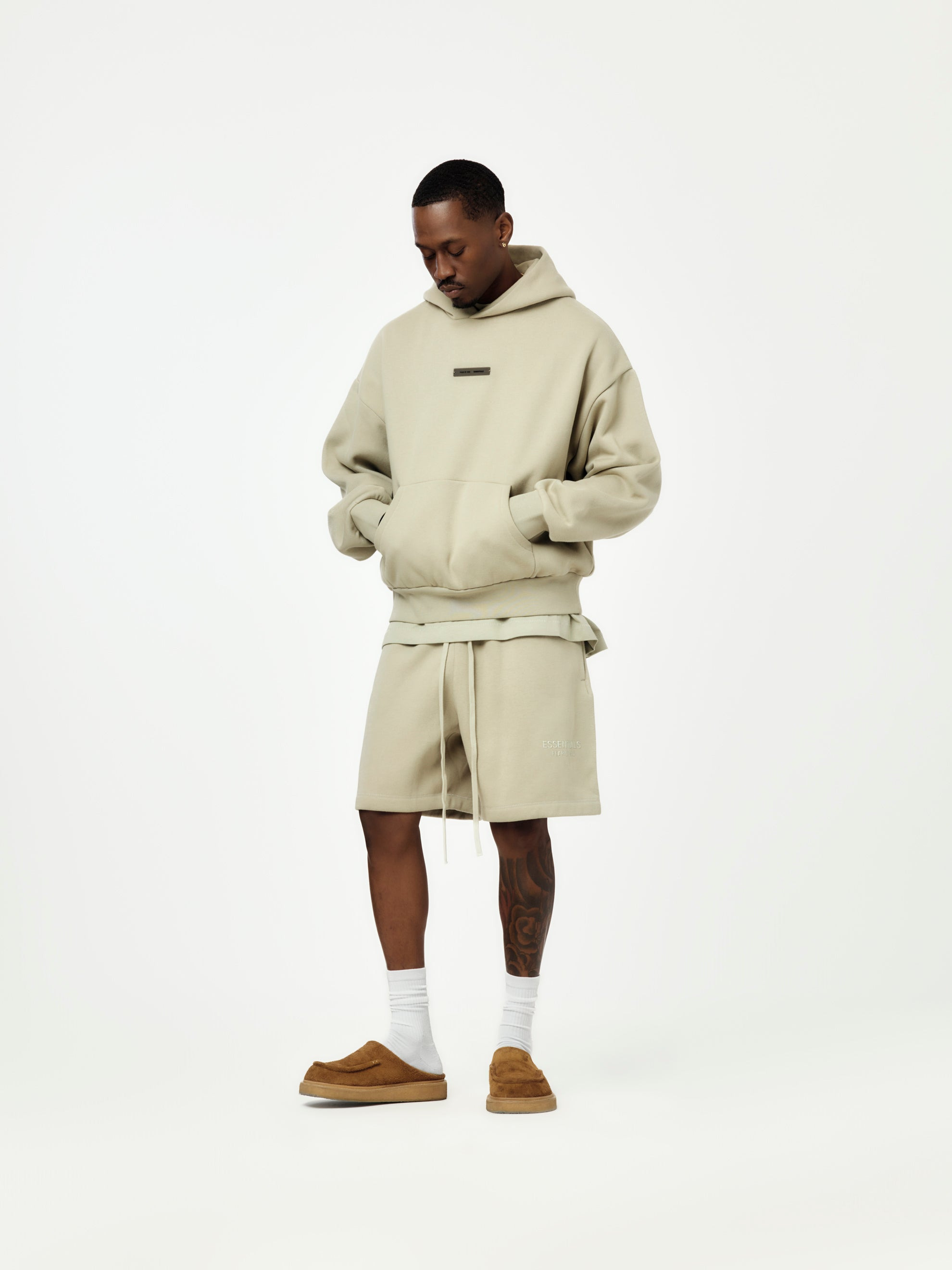 CLASSIC FLEECE SWEATSHORT (ABBEY STONE) - 4