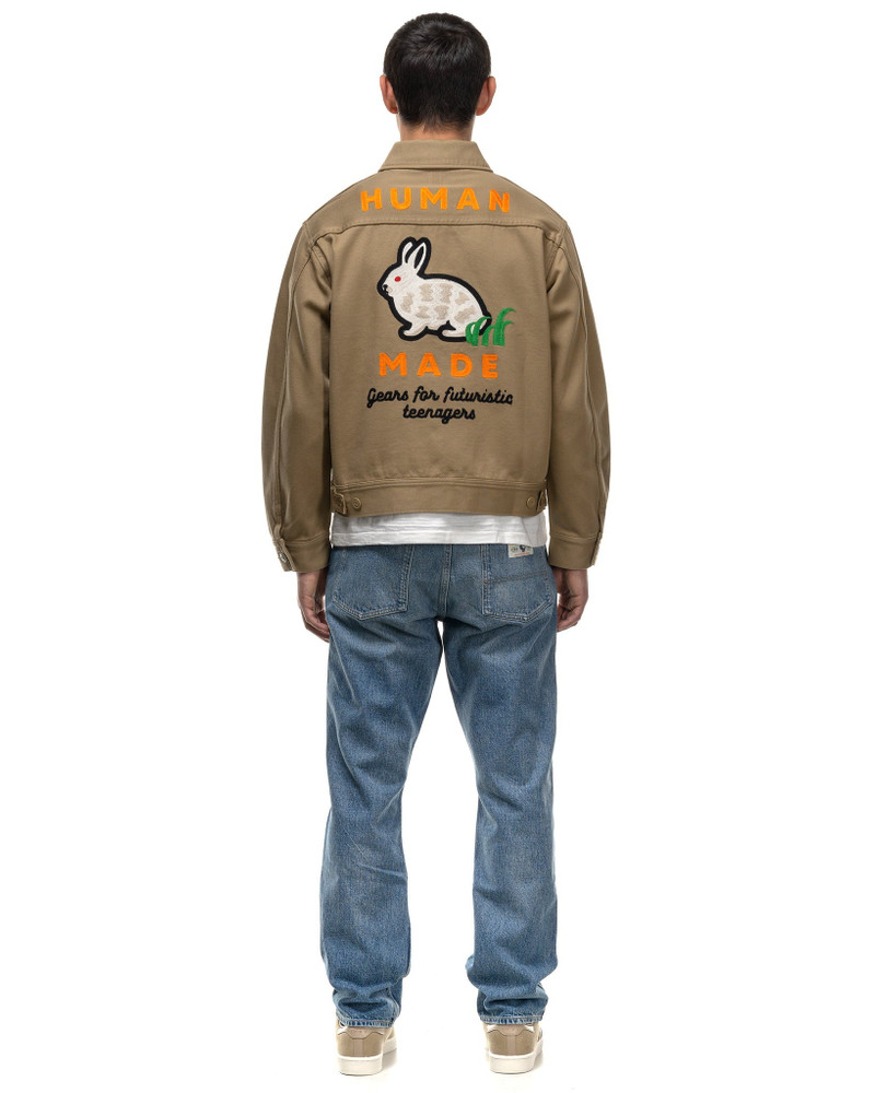 Human Made ZIP WORK JACKET BEIGE outlook