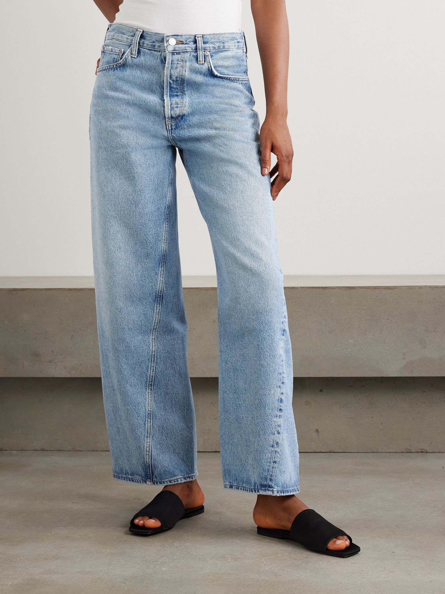 Twist Low Slung Baggy jeans Light denim - 3