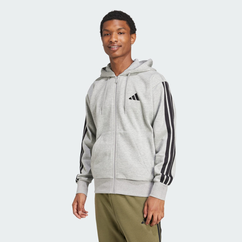 adidas Essentials 3-Stripes Fleece Hoodie outlook