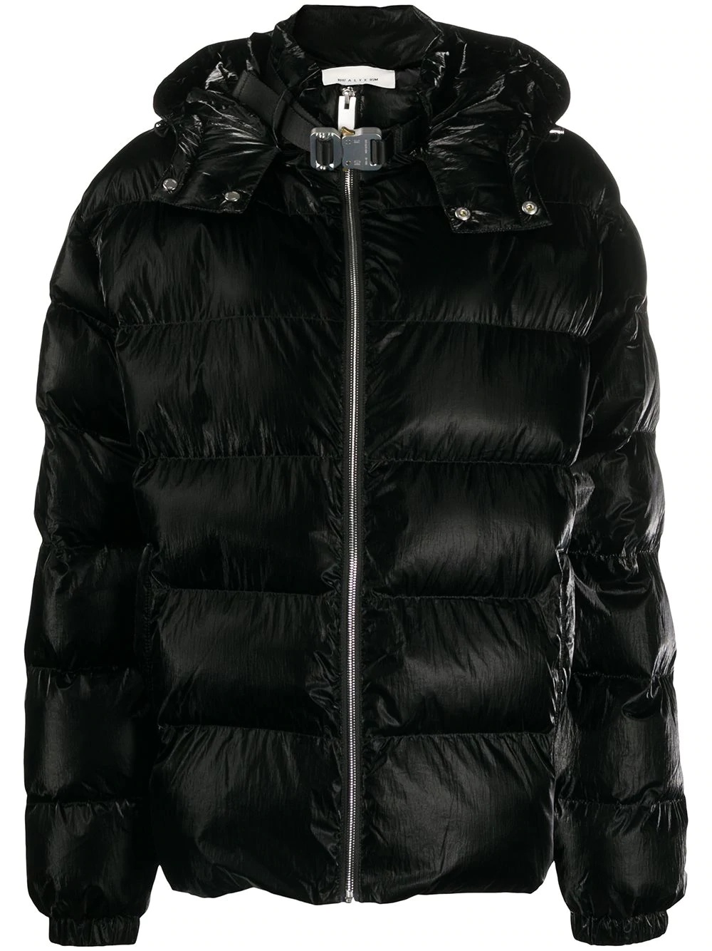 high-shine padded coat - 1