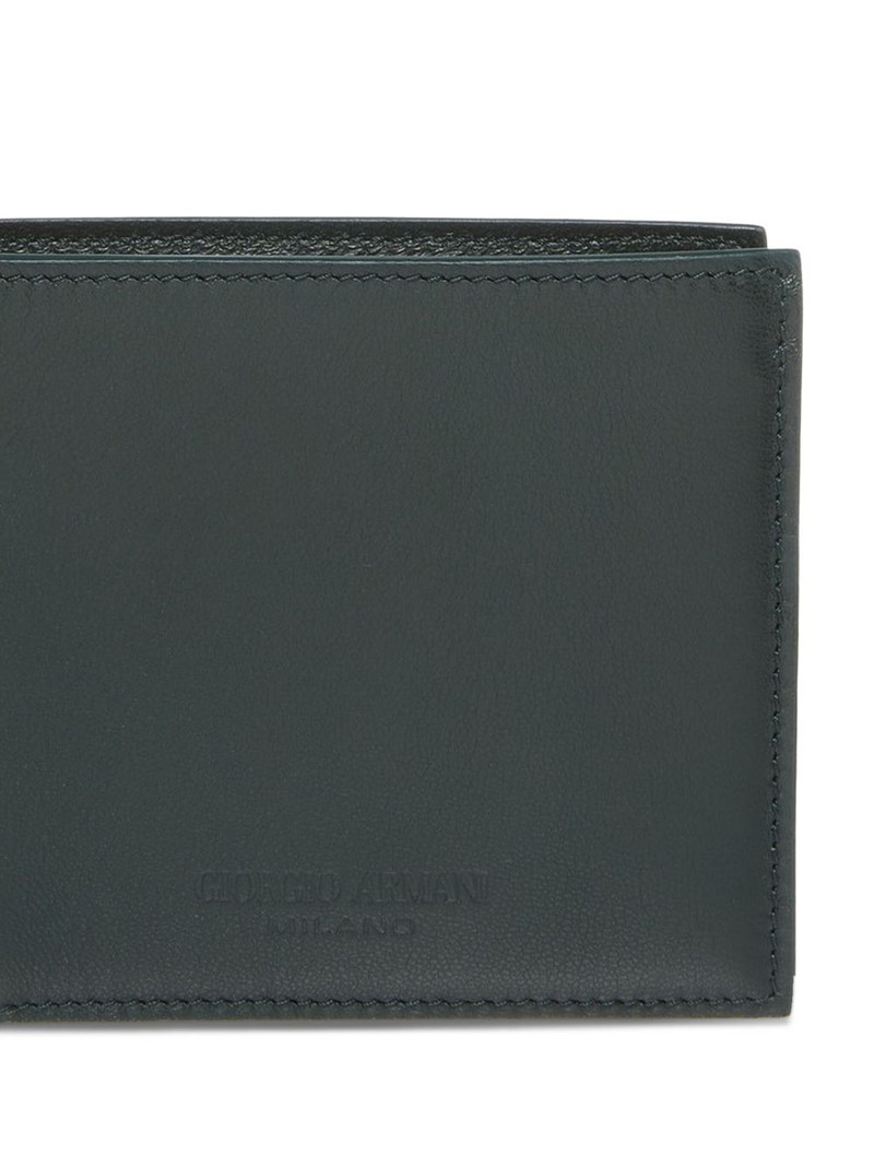 GIORGIO ARMANI debossed-logo bi-fold wallet outlook