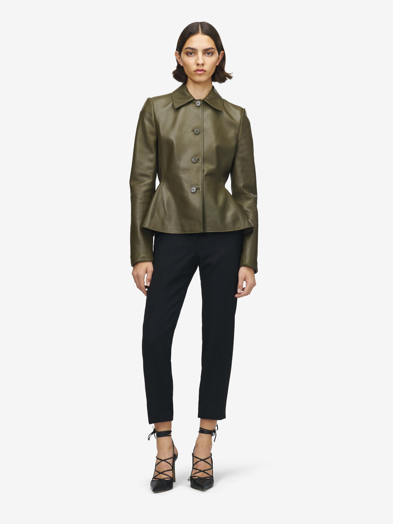 Leather Peplum Jacket 3