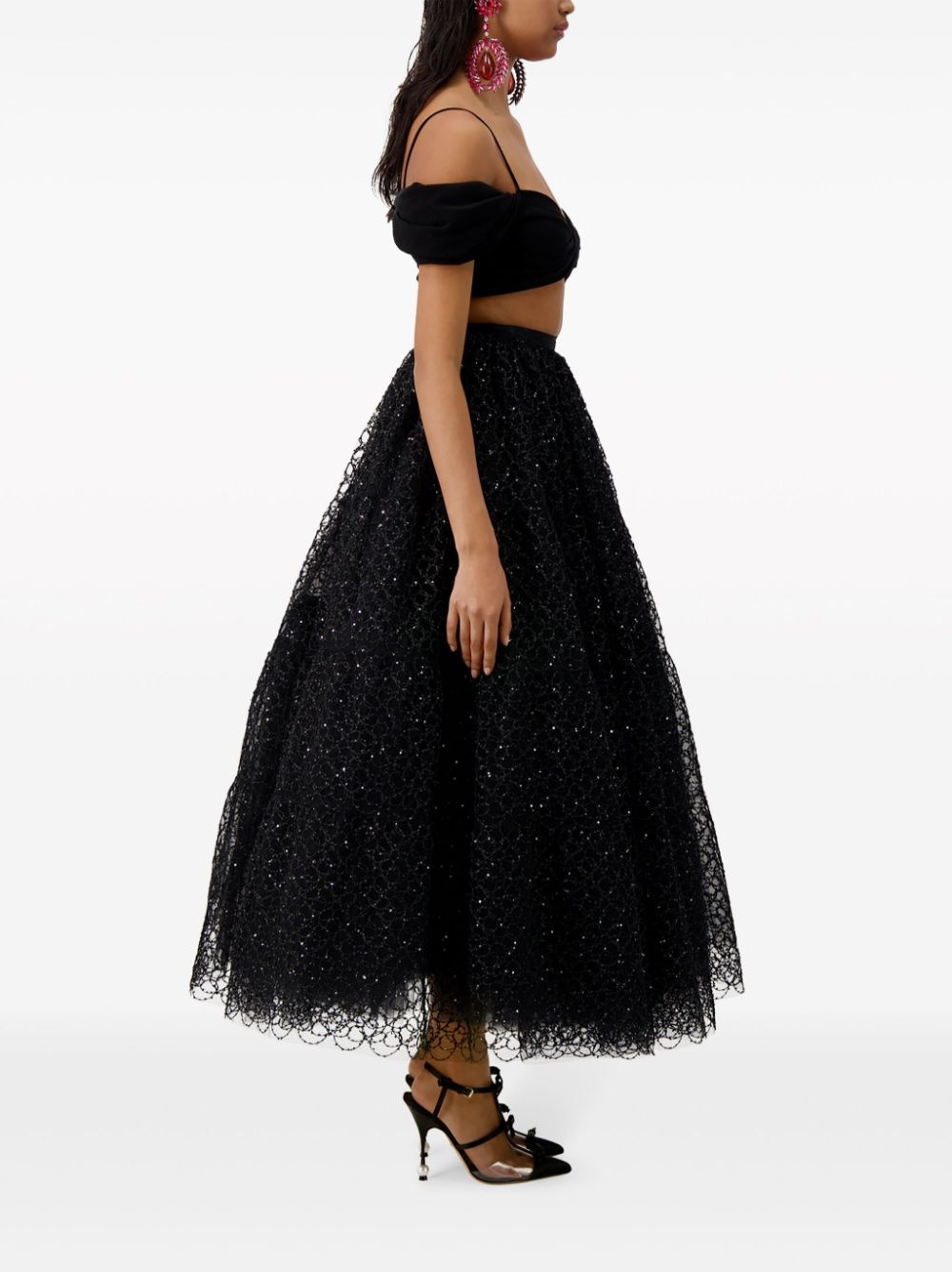 twisted off-shoulder bandeau top - 3