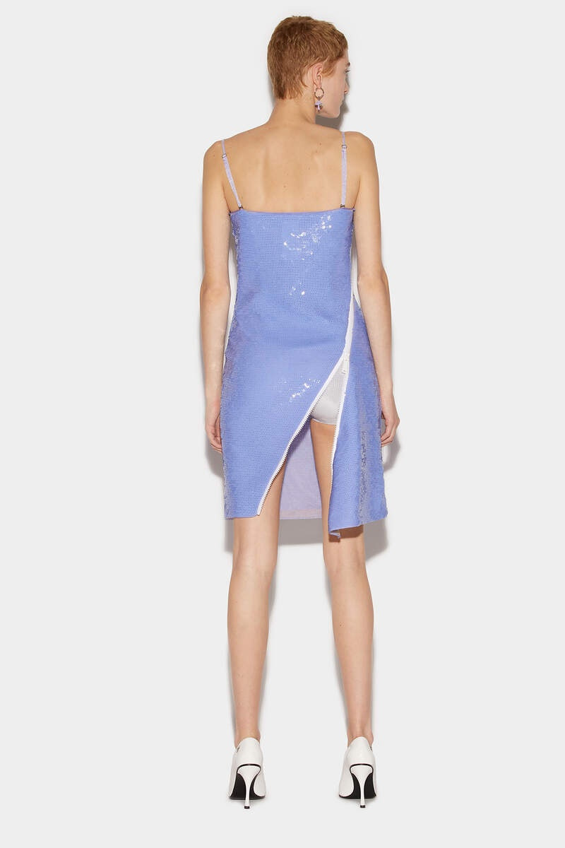 DSQUARED2 SEQUINNED ZIP-AROUND DRESS outlook