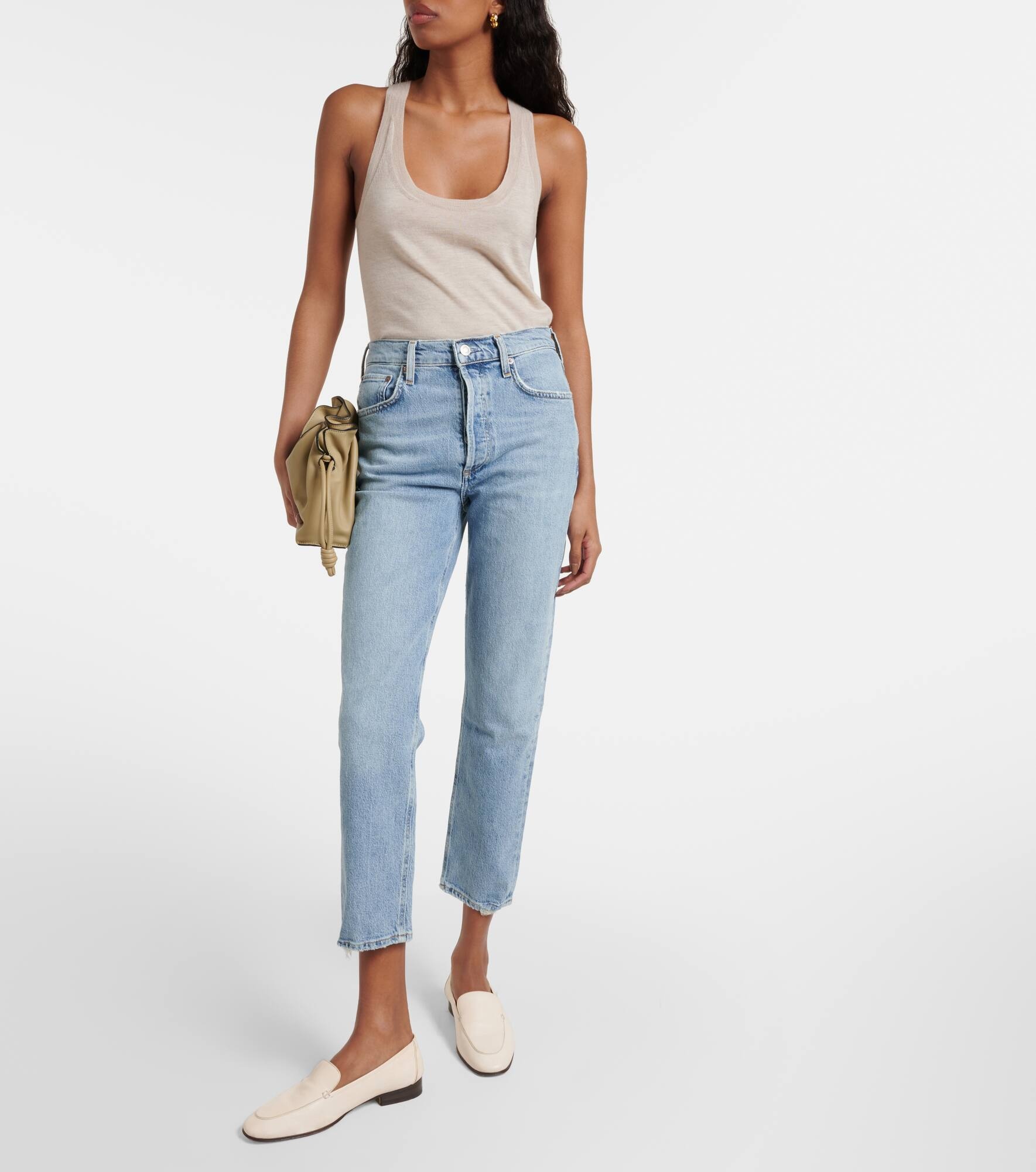 Riley high-rise cropped slim jeans - 7