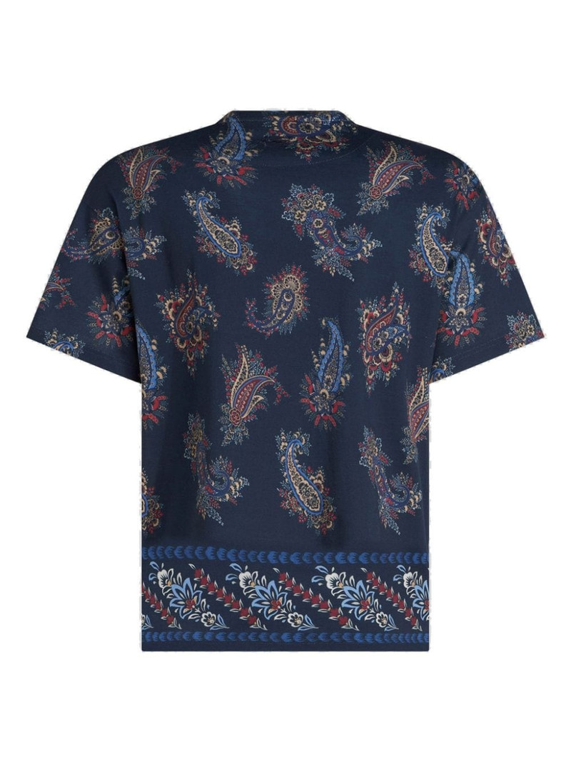 paisley-print cotton T-shirt 7