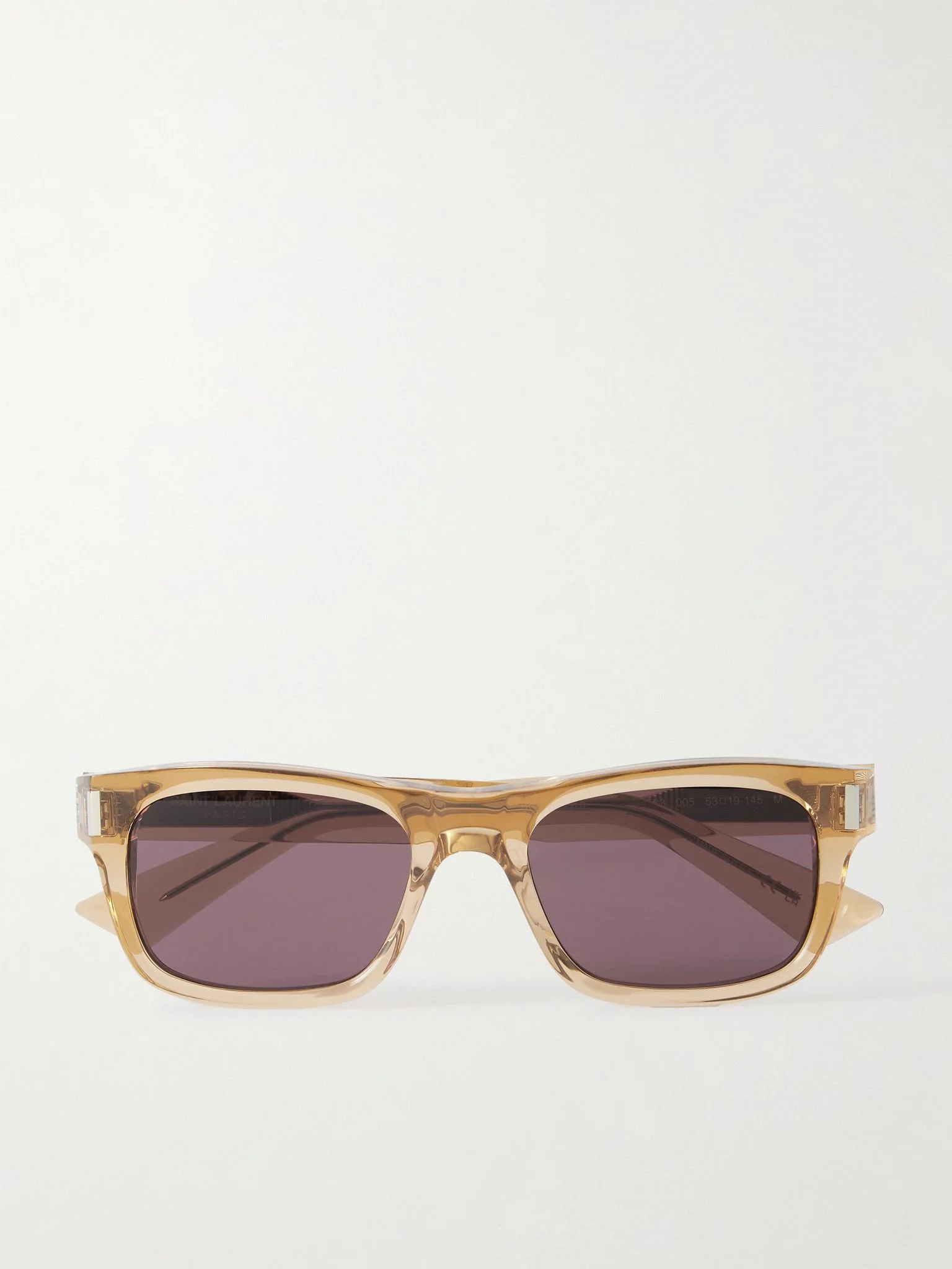 Square-Frame Acetate Sunglasses Yellow - 1