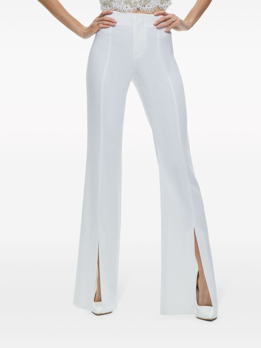 Tisa front-slit bootcut trousers - 5