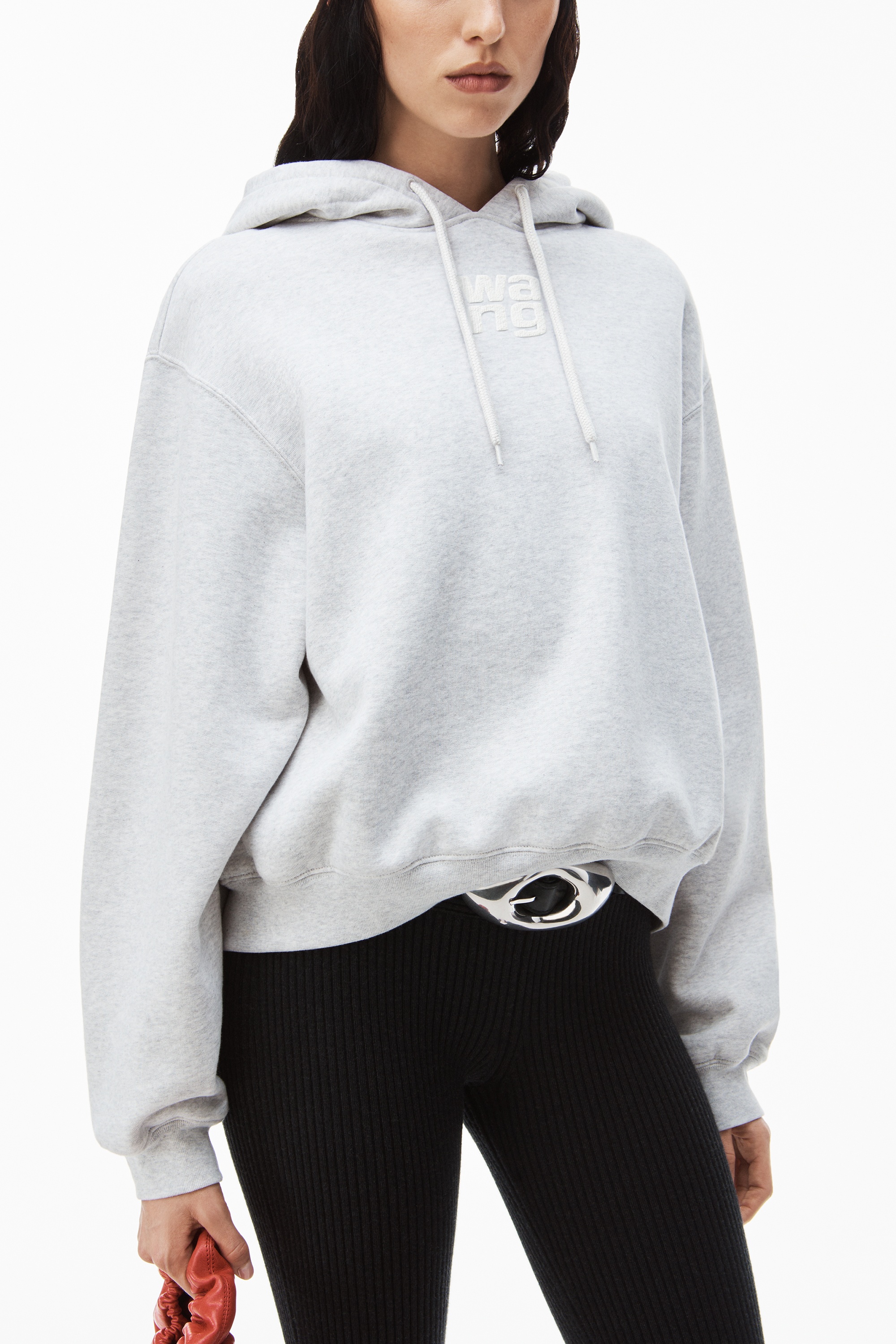 PUFF LOGO HOODIE IN STRUCTURED TERRY - 3