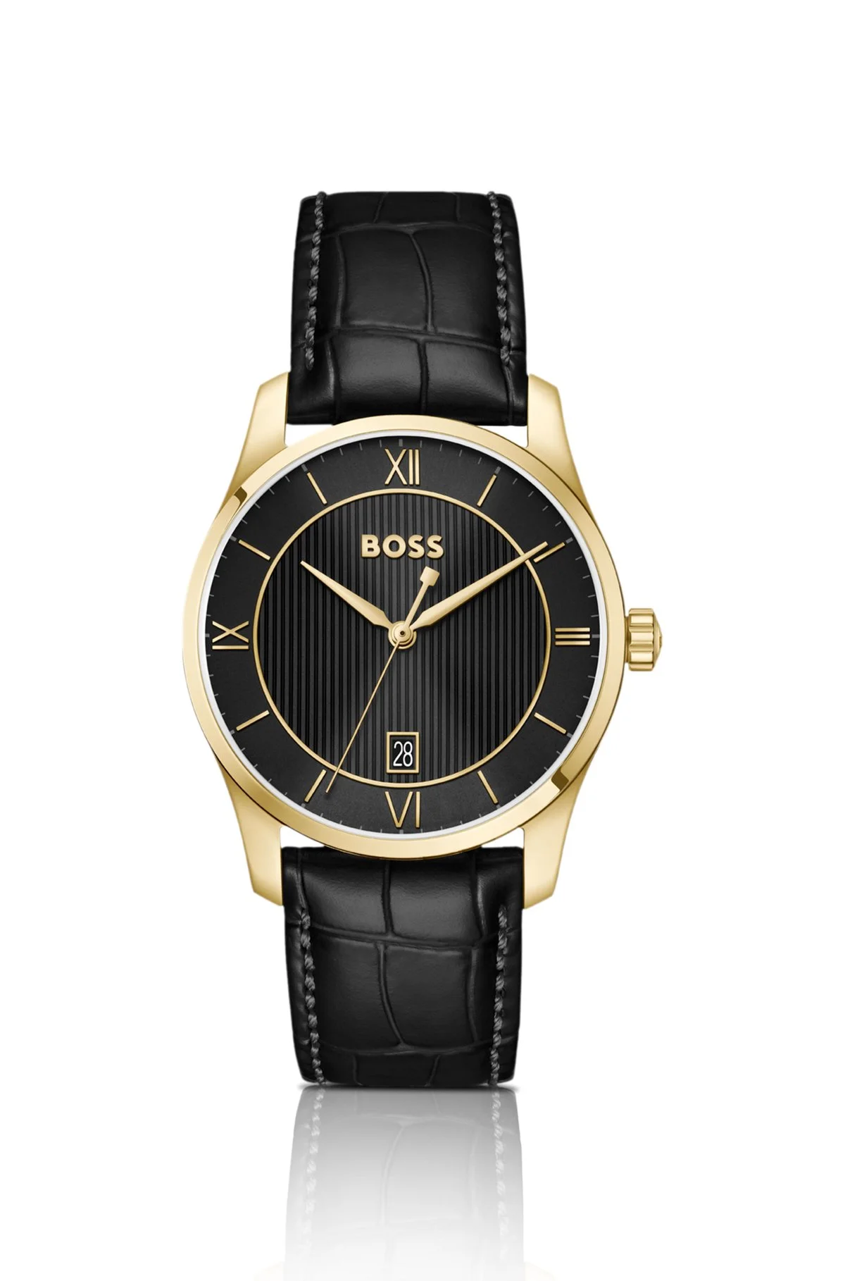 PRINCIPLE PRESTIGE WATCH WITH BLACK TEXTURED DIAL - 1