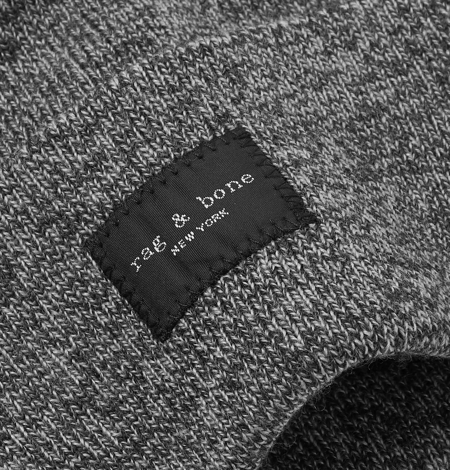 Addison Logo-Appliquéd Mélange Wool-Blend Beanie - 2