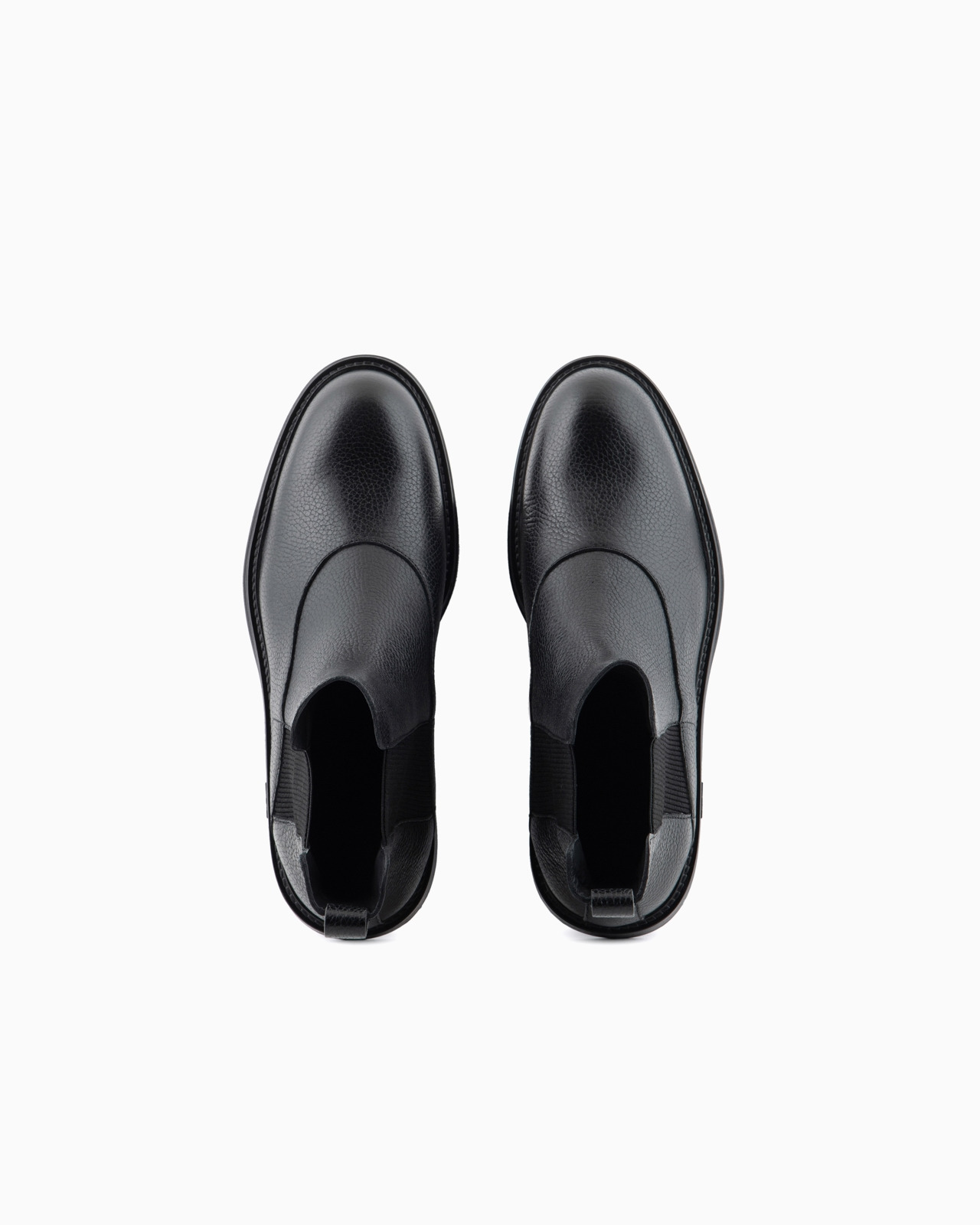 Grained leather Chelsea boots - 3