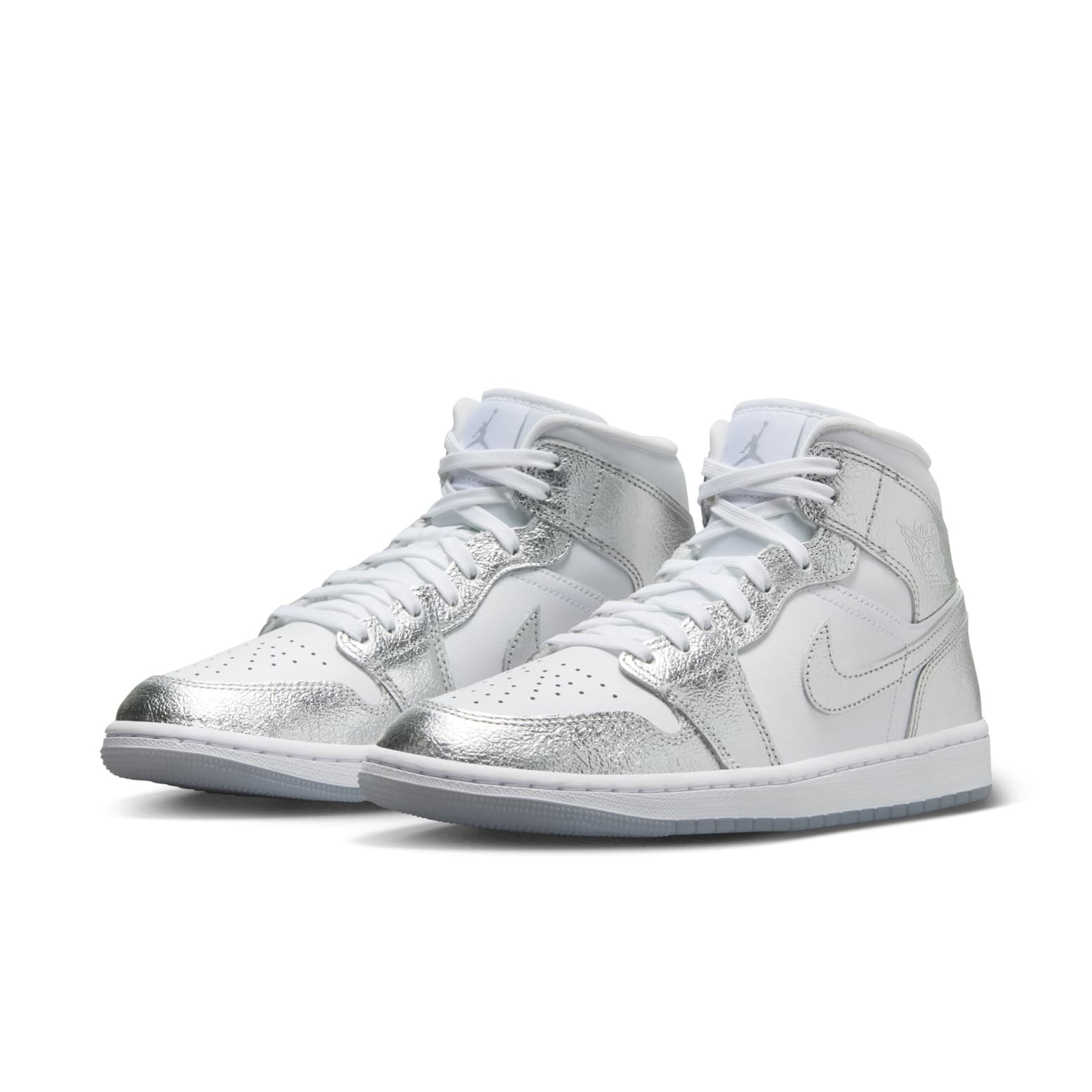 (WMNS) Air Jordan 1 Mid SE 'Metallic Silver' FN5031-100 - 2