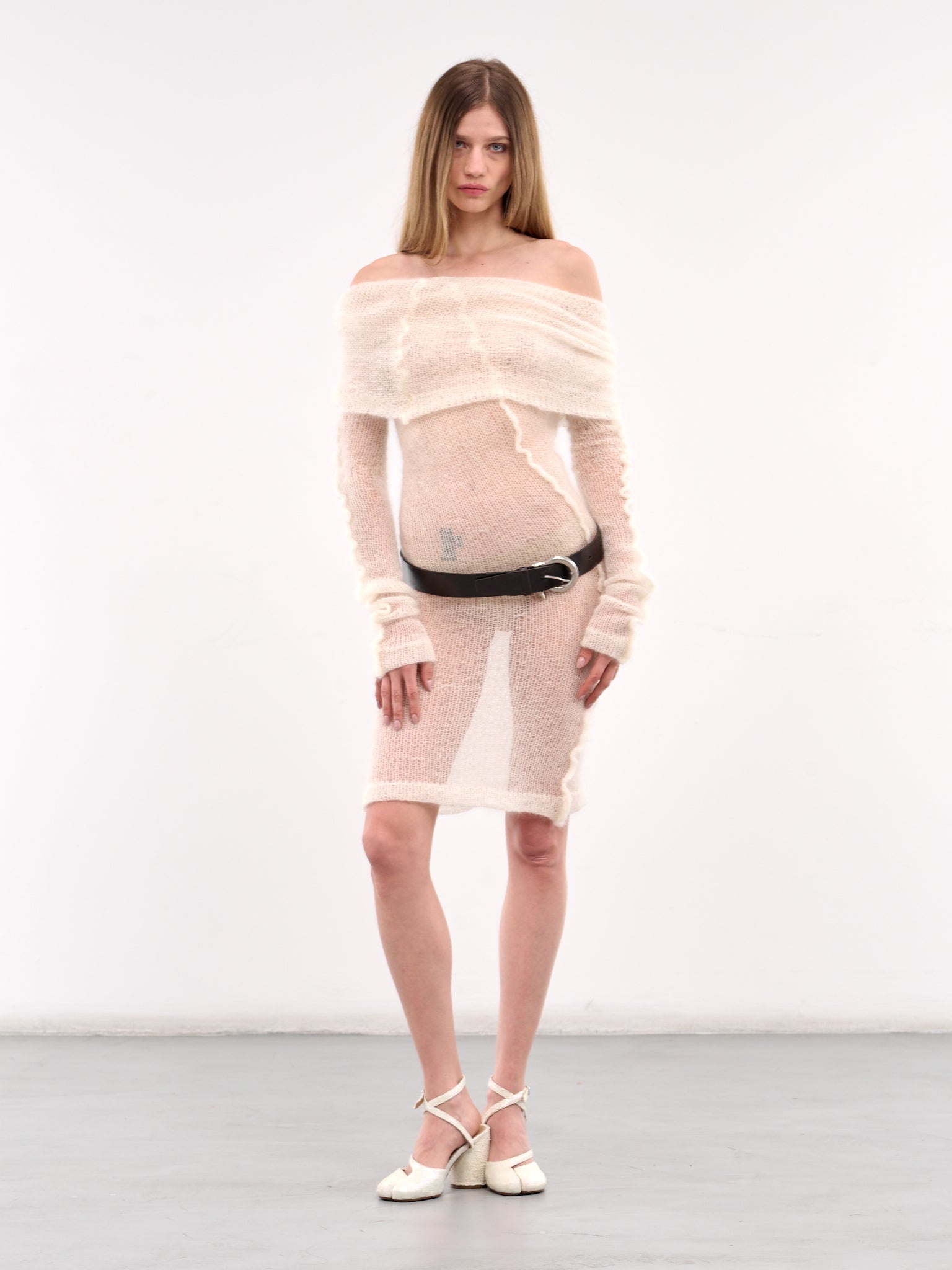 Knit Square Mini Dress - 6