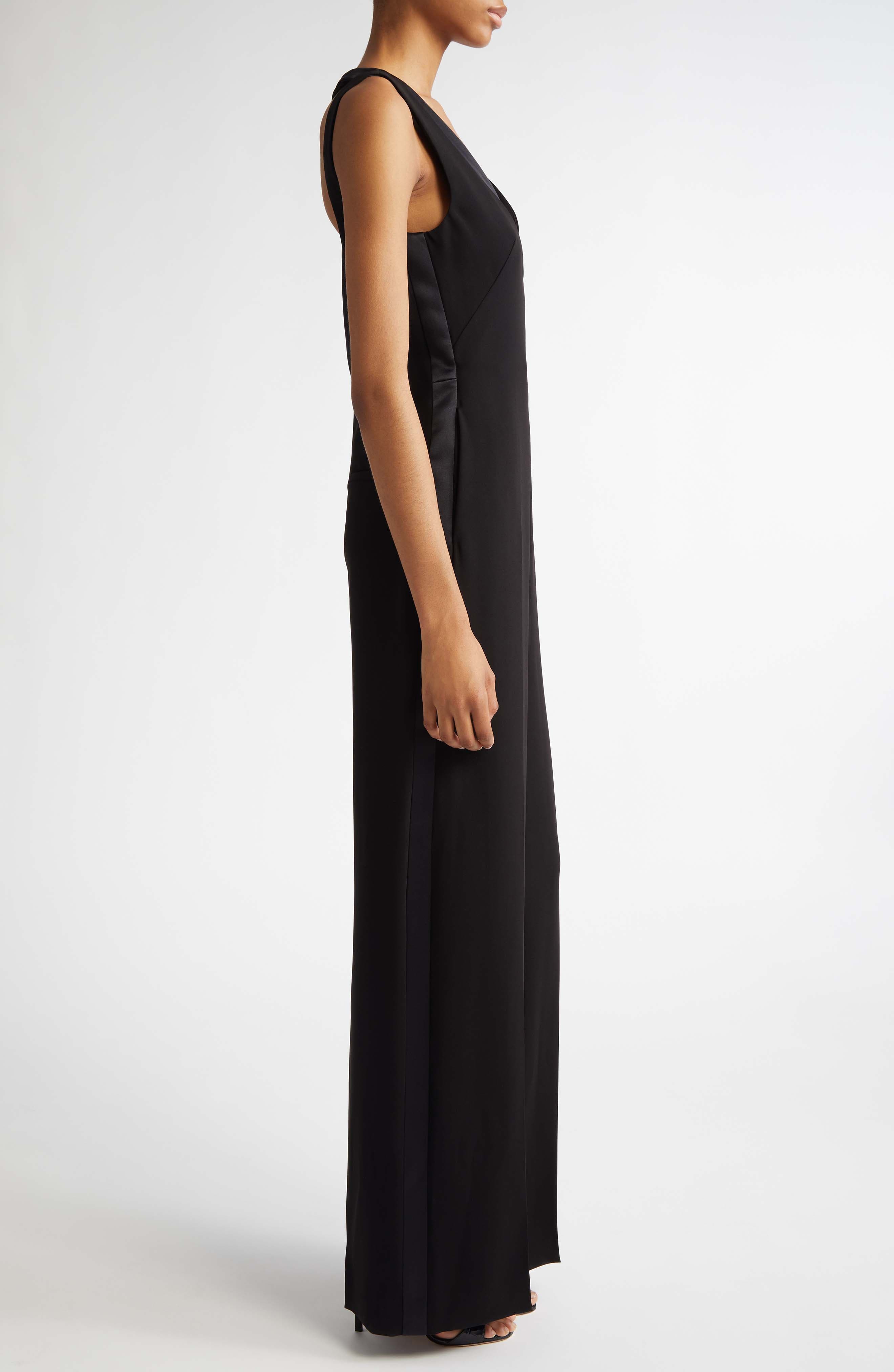 Max Mara Armonia Layered Jumpsuit in Black at Nordstrom - 3