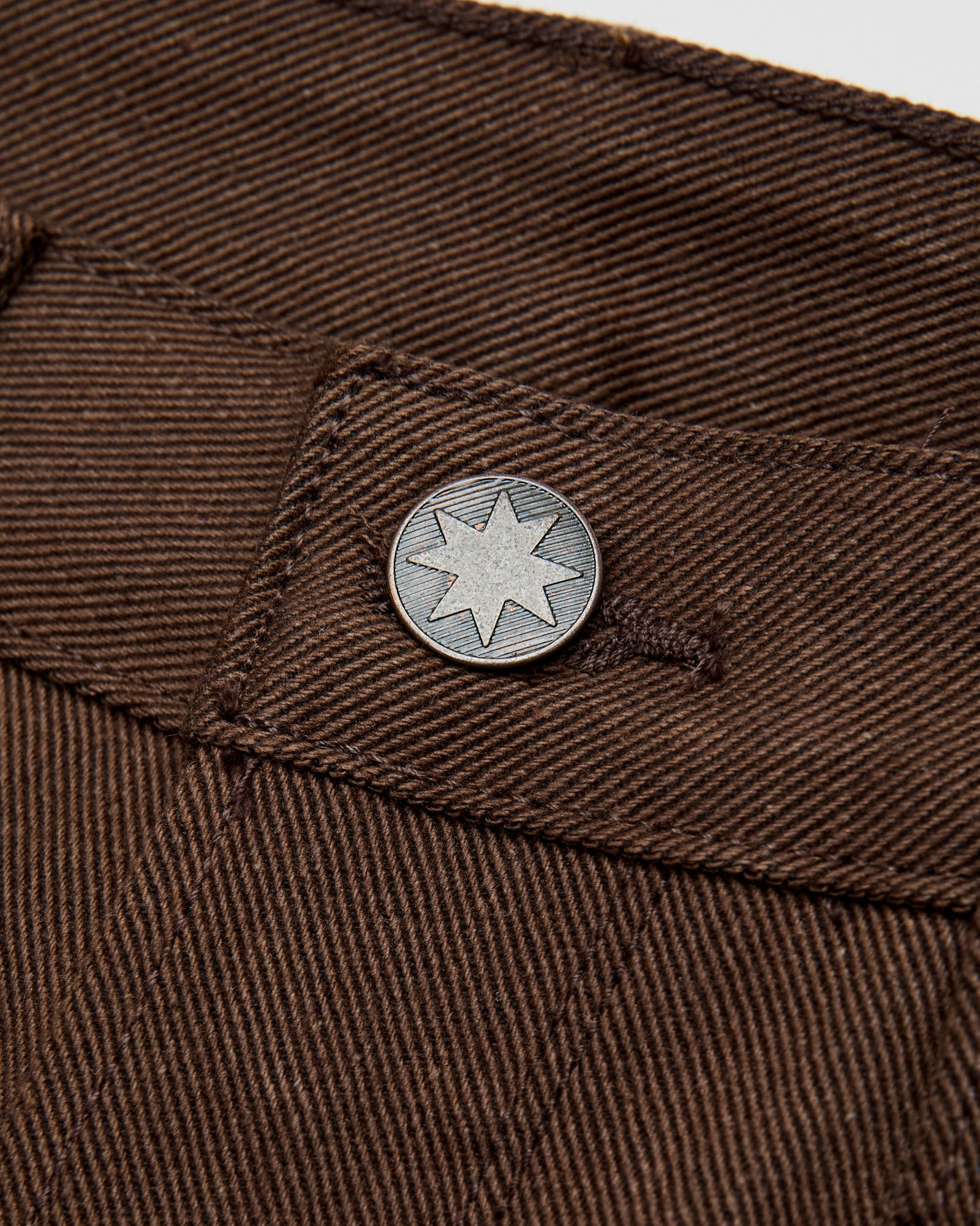 "Portola" 15oz Dark Brown Selvedge Denim - Tapered Fit - 9
