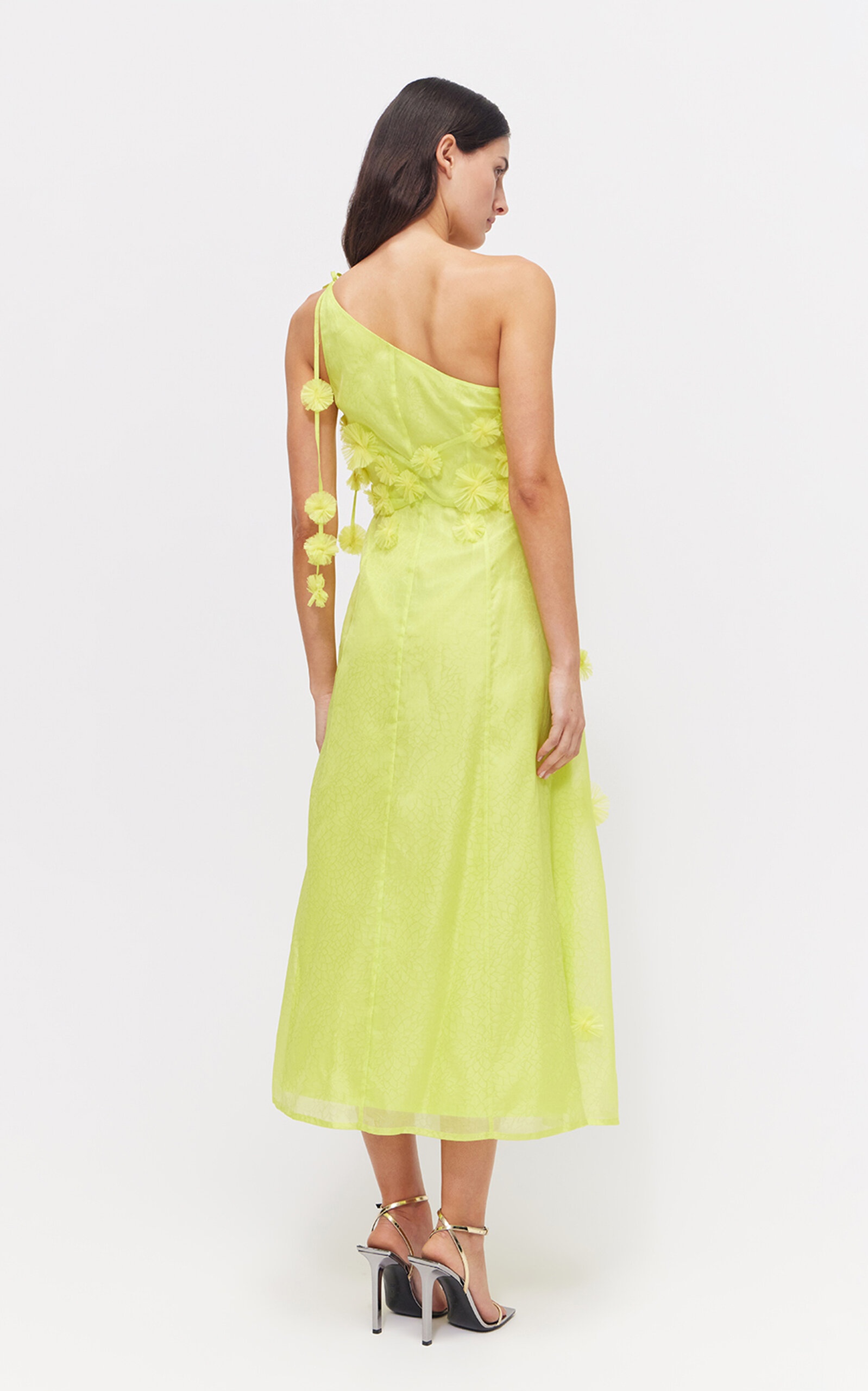 Whitley Embellished Silk Midi Dress green - 9