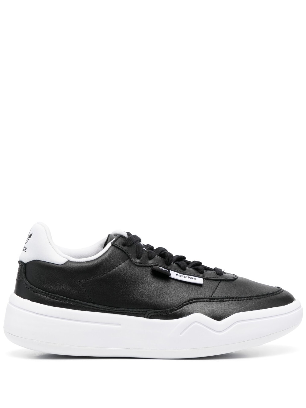 low-top leather sneakers - 1