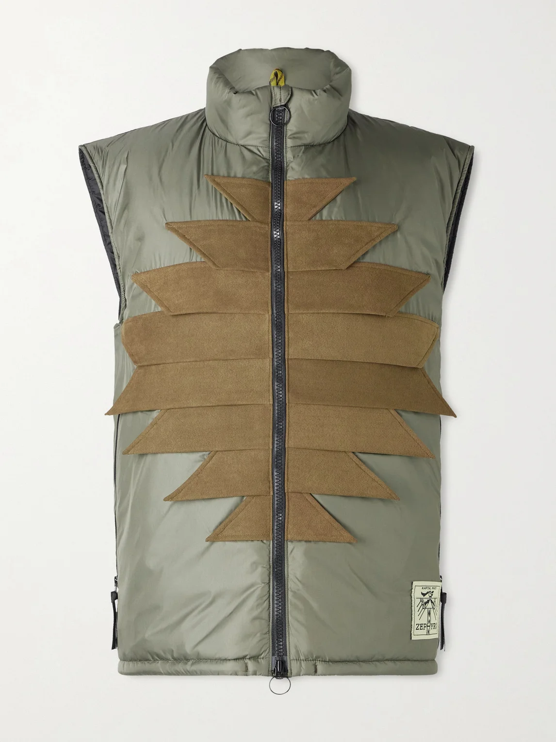 Zepher Suede-Trimmed Shell Gilet - 1