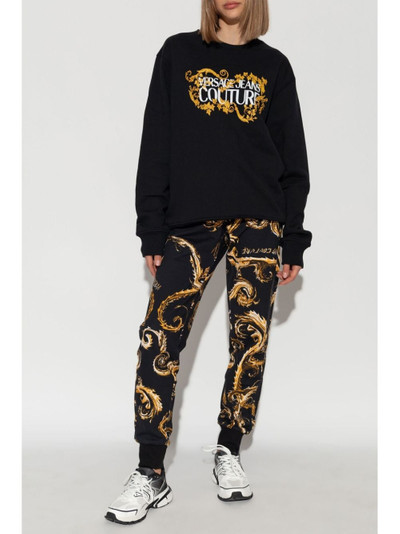 VERSACE JEANS COUTURE logo print track pants outlook